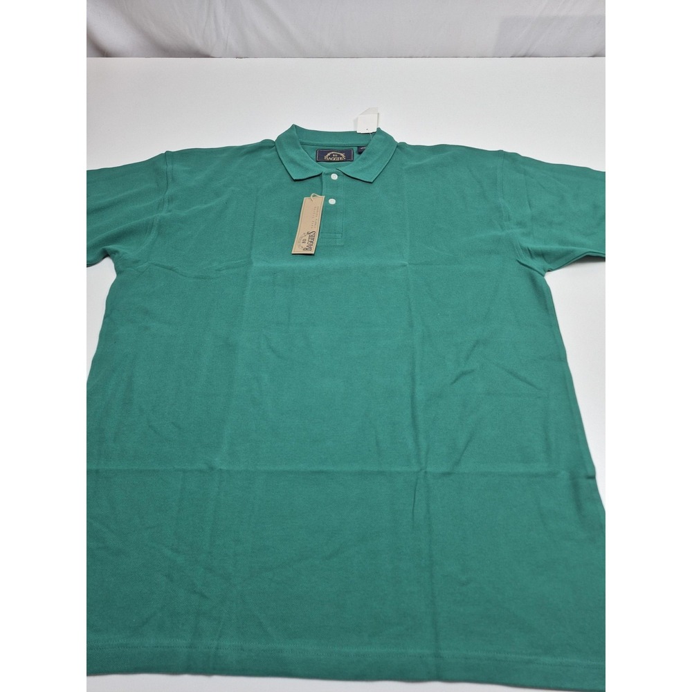 BD Baggies Polo Shirt Mens 2XL Green 100% Cotton Relaxed Short Sleeve Casual
